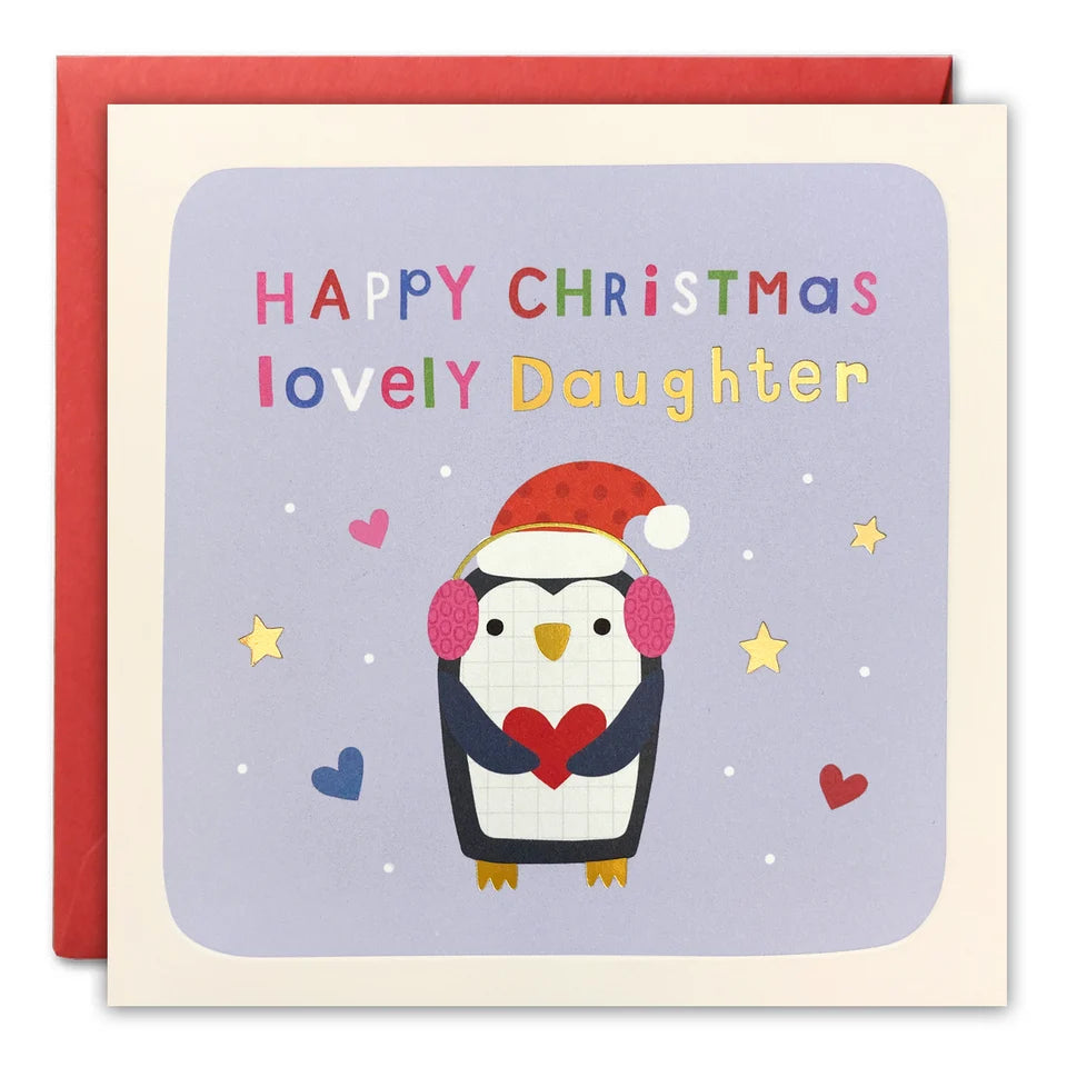 Daughter Penguin Christmas Card