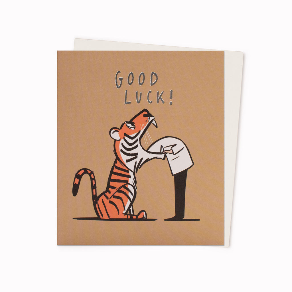 Good Luck Tiger Good Luck Card