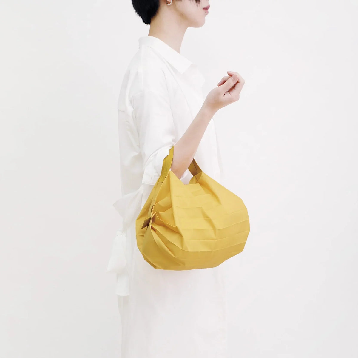Shupatto Compact Reusable Bag Small Karashi Mustard