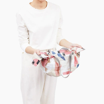 Shupatto Compact Reusable Bag Medium Hagire Fabric Scraps