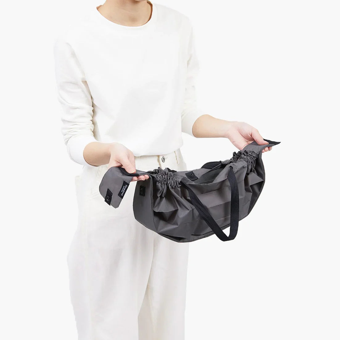Shupatto Compact Reusable Bag Medium Sumi Charcoal