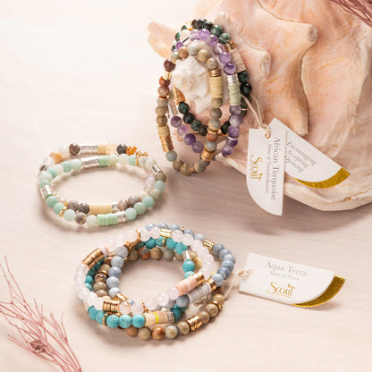 Intermix Stone Stacking Bracelet Amethyst