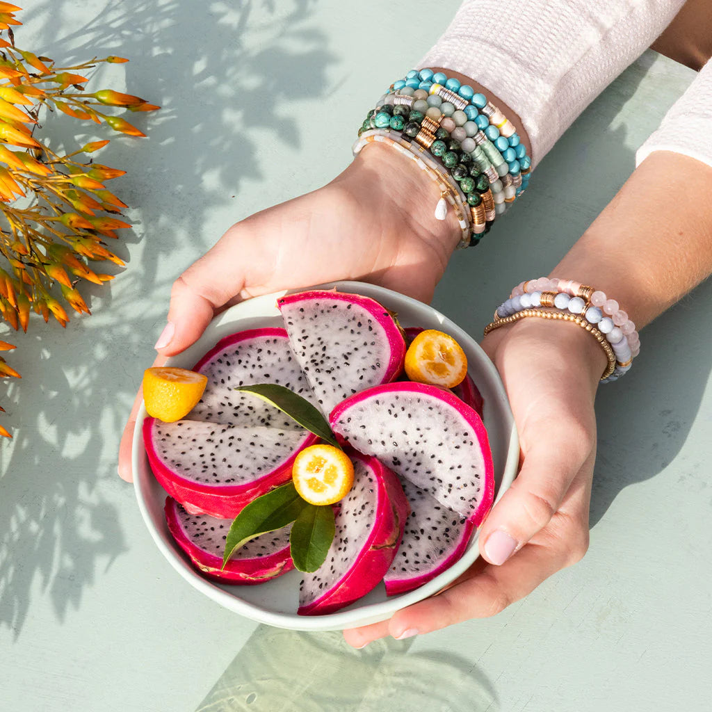 Intermix Stone Stacking Bracelet Amethyst