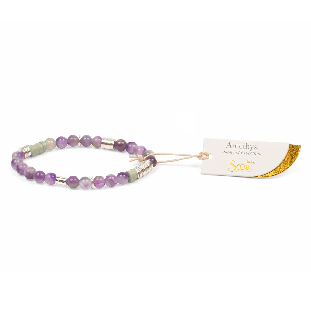 Intermix Stone Stacking Bracelet Amethyst