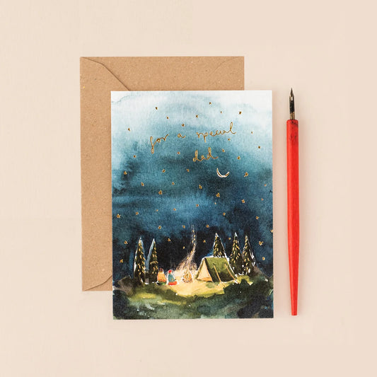 Starry Night Camping Special Dad Card