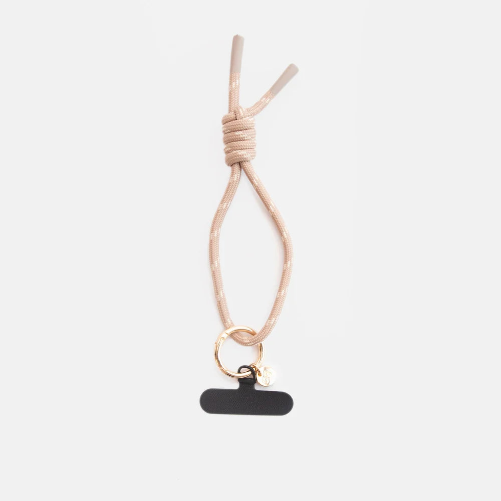 Taupe Cord Short Phone Strap