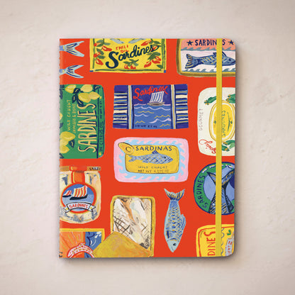 Blue Sardine Tin Three Notebook Set