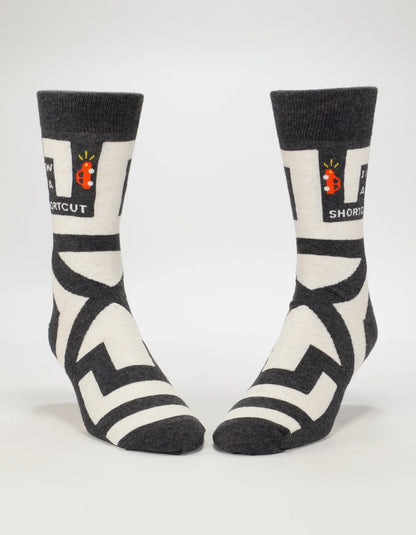 Men's Crew Socks I Know A Shortcut