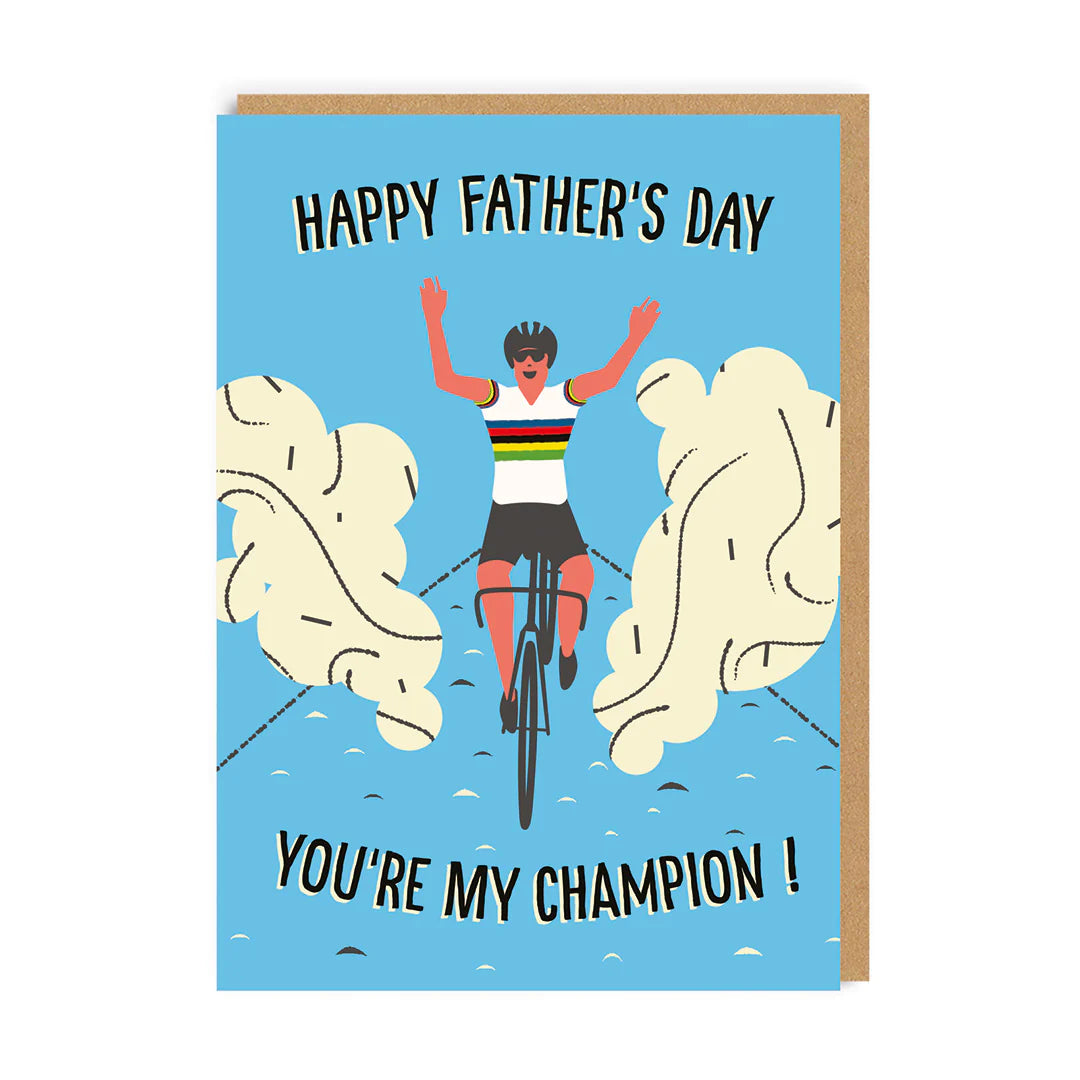 Champion Cyclist Father's Day Card