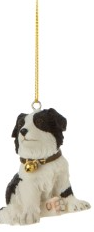 Painted Resin Mini Dog Ornaments