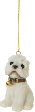 Painted Resin Mini Dog Ornaments