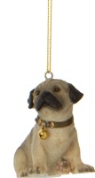 Painted Resin Mini Dog Ornaments
