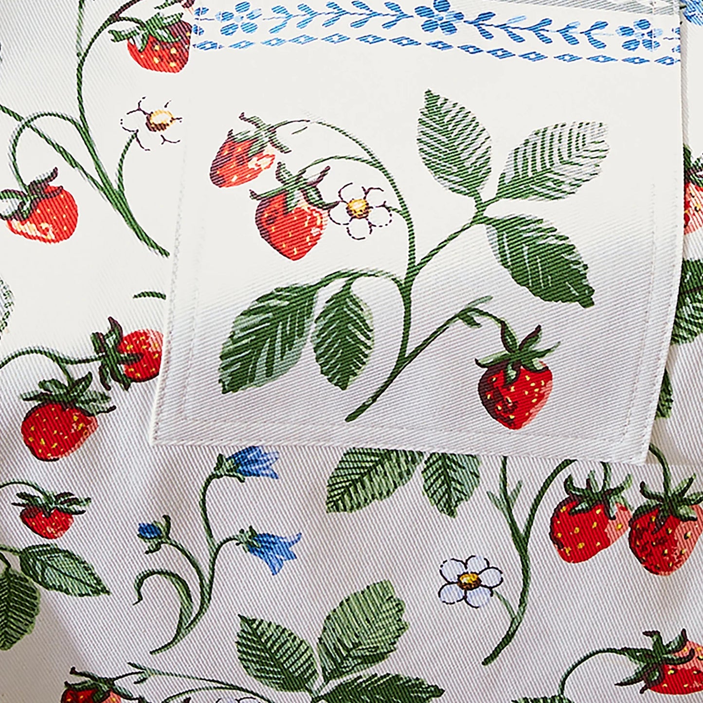 Strawberry Patch Cotton Apron