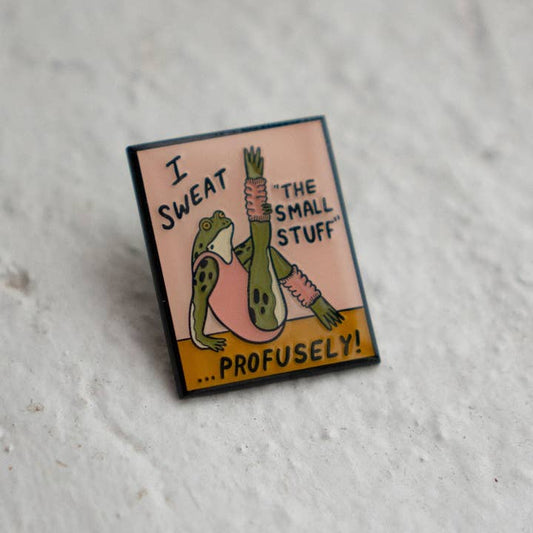 @50 Sweat the Small Stuff Enamel Lapel Pin