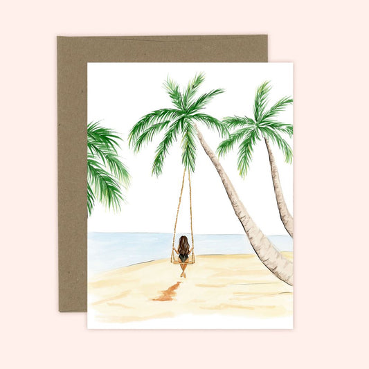 Tropical Boho Beach Days Everyday Greeting Card