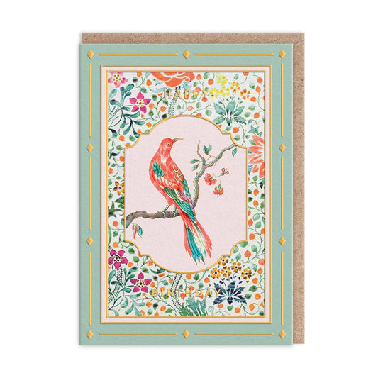 Cottagecore Bird on a Branch Greeting Card
