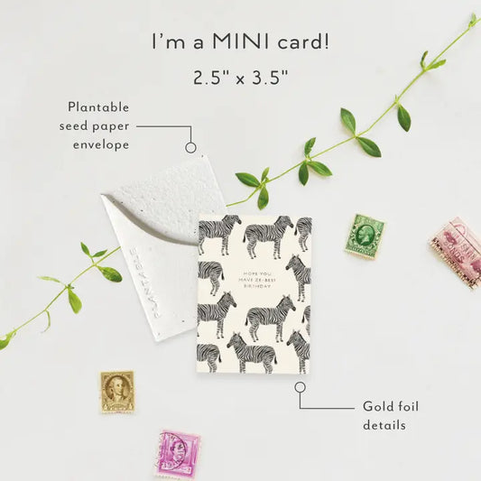 Ze-best Sprout Mini Greeting Card