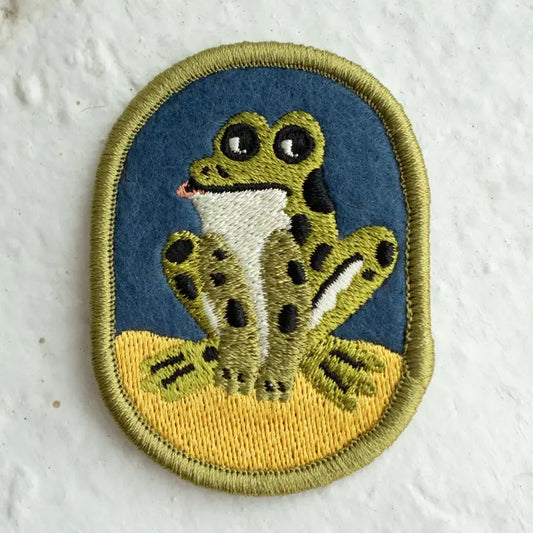 #33 Dopey Frog Felt Sticky Patch