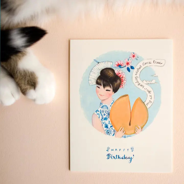 Fortune Cookie Birthday Greeting Card
