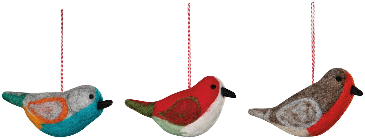 F16 - Felt Bird Ornament