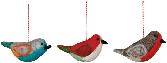 F16 - Felt Bird Ornament