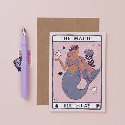 Mermaid Magic Birthday Card