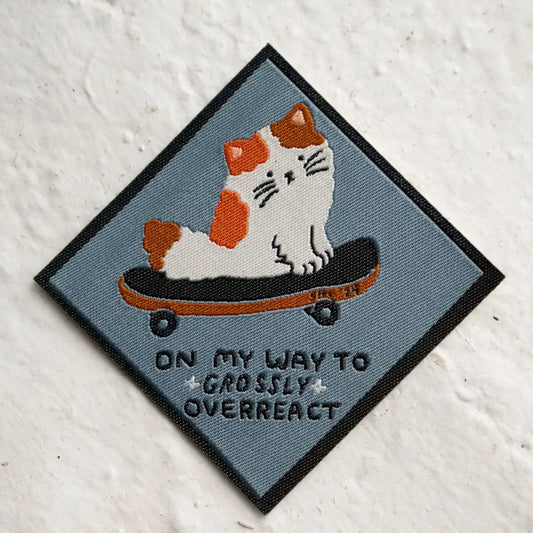 #27 Overreact Woven Sticky Patch