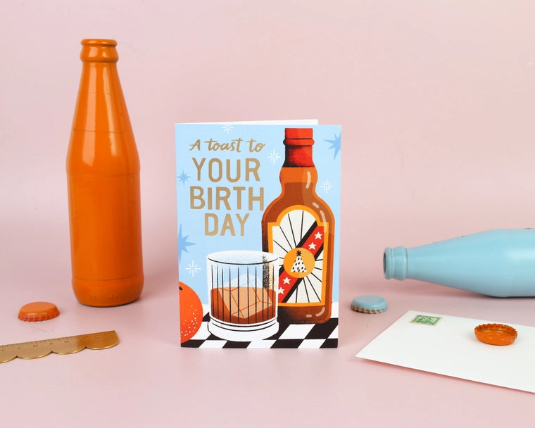 Whiskey Birthday Card