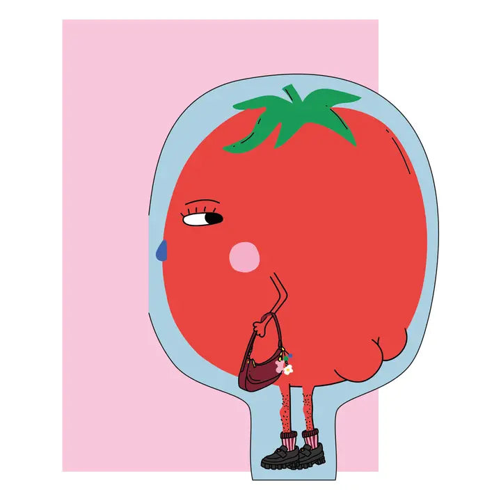 Hey Tomato! Die Cut Greeting Card