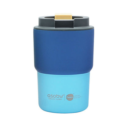 Coffee Express Pastel Blue Short Travel Mug