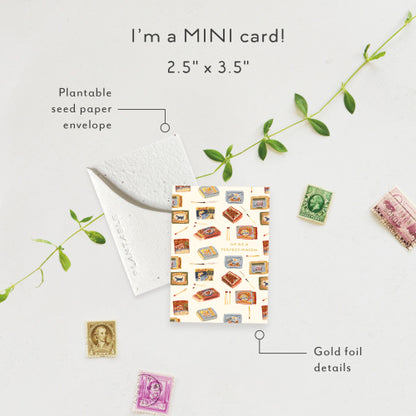 Matchbooks Mini Greeting Card