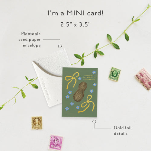 Little Peanut Mini Greeting Card