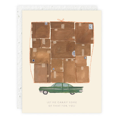 Let Me Carry Some Of The Sprouts Mini Greeting Card