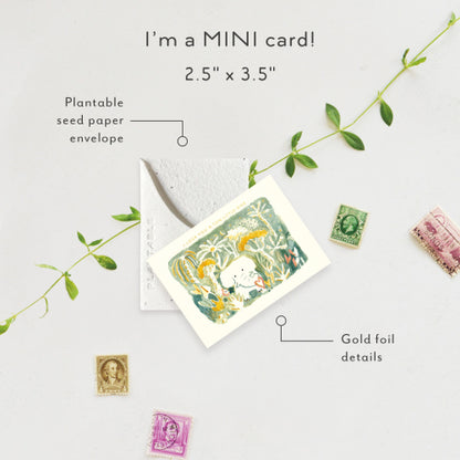 Elephant Love Mini Greeting Card