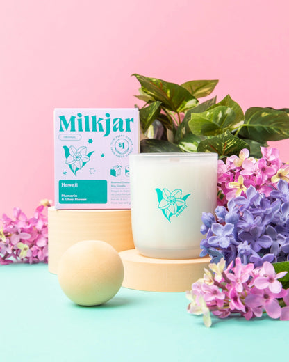 Hawaii Plumeria + Lilac Coconut Soy 8oz Candle