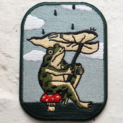 #19 Leaf Umbrella Frog Sticky Patch