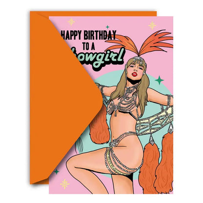 Happy Birthday To A Showgirl Greeting Card