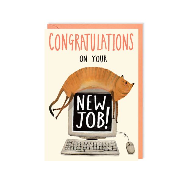 New Job, Cat Card