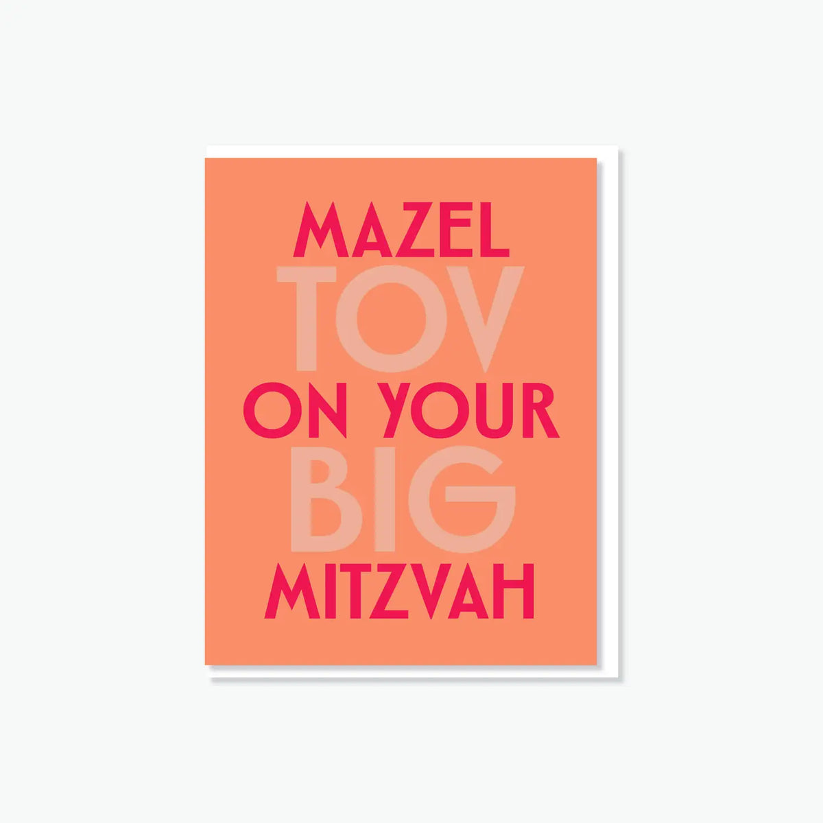Mazel Tov On Your Big Mitzvah Card