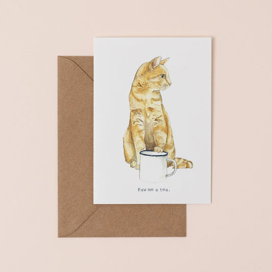 Paw Me a Tea Card