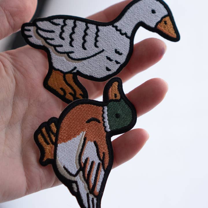 #21 Fowl Embroidered Sticker Patches