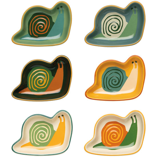 Gnome Grown Snails Pinch Bowls Set of 6