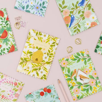 Floral Bee Birthday Card