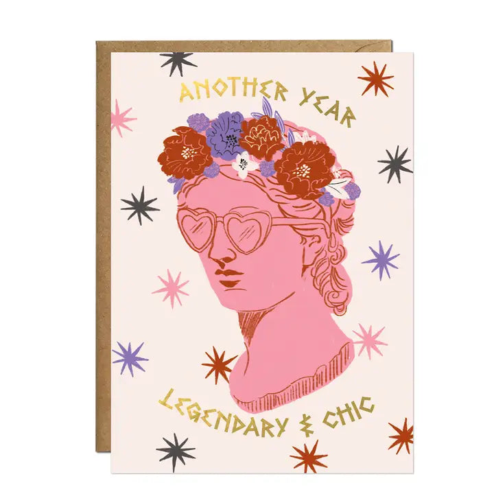 Legendary & Chic Birthday Card