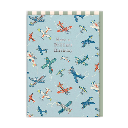 Brilliant Planes Birthday Card