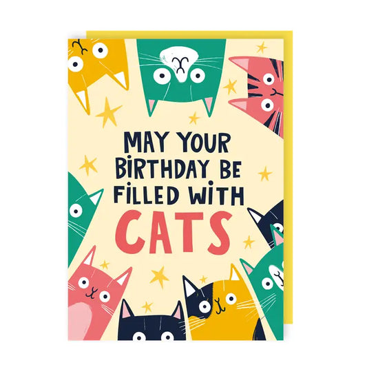 Filled With Cats Birthday Card