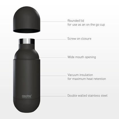 Orb Black Water Bottle