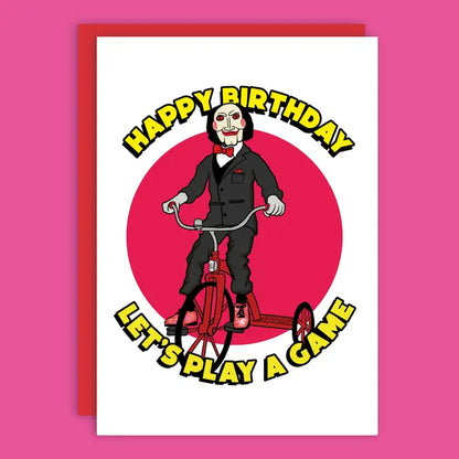 ScaryDoll Halloween Happy Birthday Greeting Card