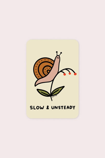 S47 Slow and Unsteady Vinyl Sticker