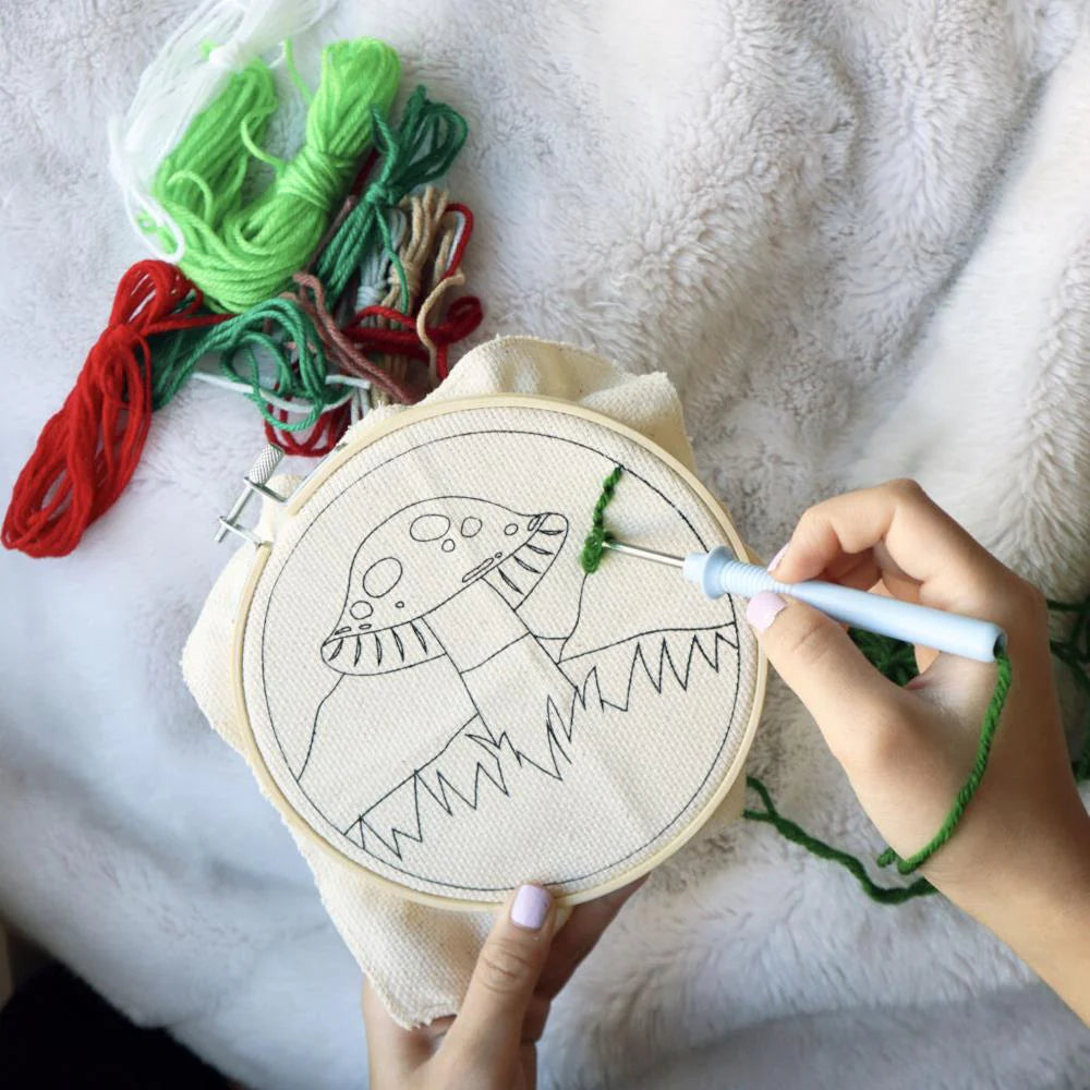 Punch Needle Kit Mushroom